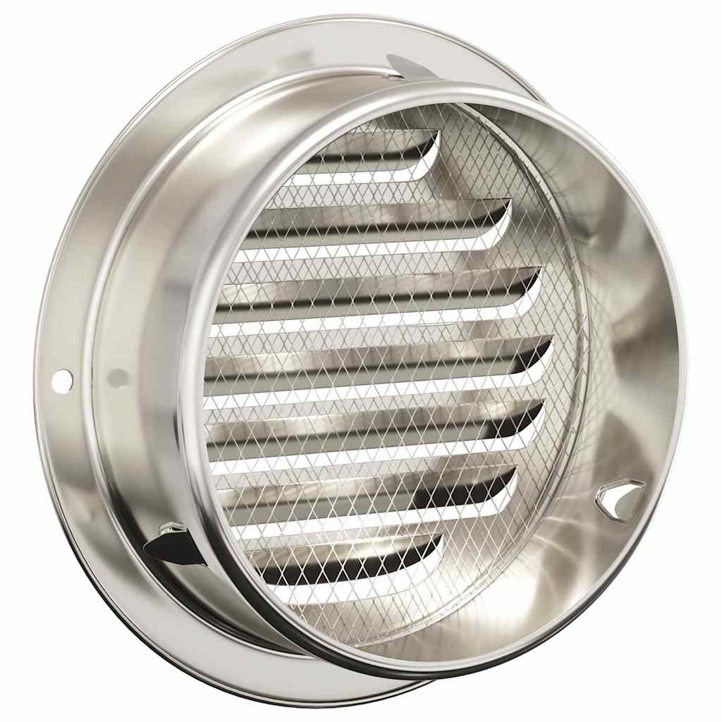 Air Vent Covers 4 pcs Silver 125 mm Stainless Steel