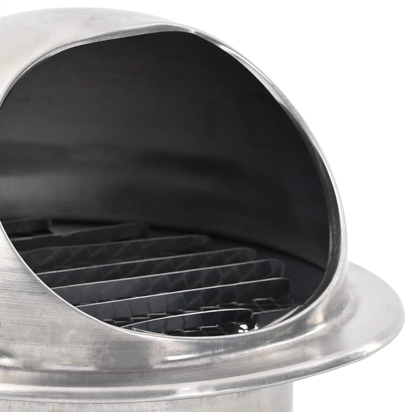 Air Vent Covers 8 pcs Silver 80 mm Stainless Steel