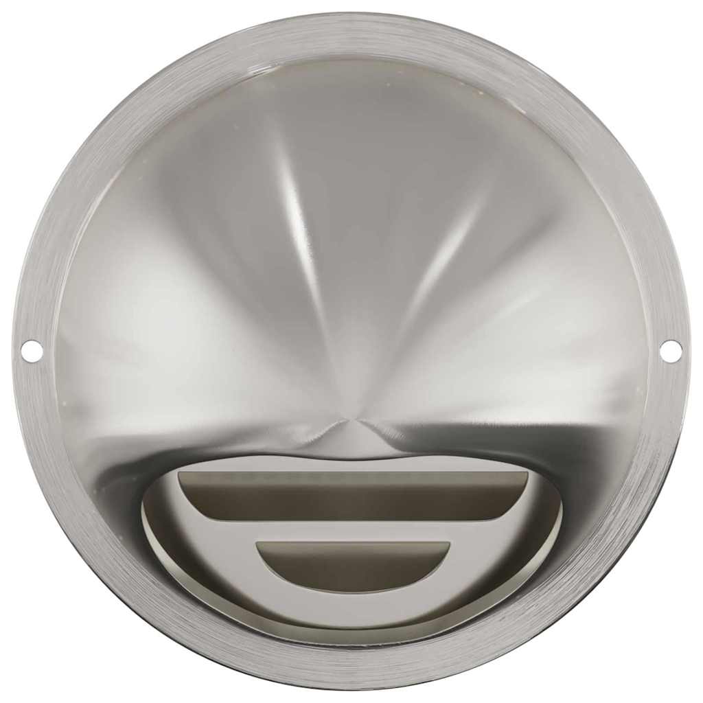 Air Vent Covers 8 pcs Silver 100 mm Stainless Steel