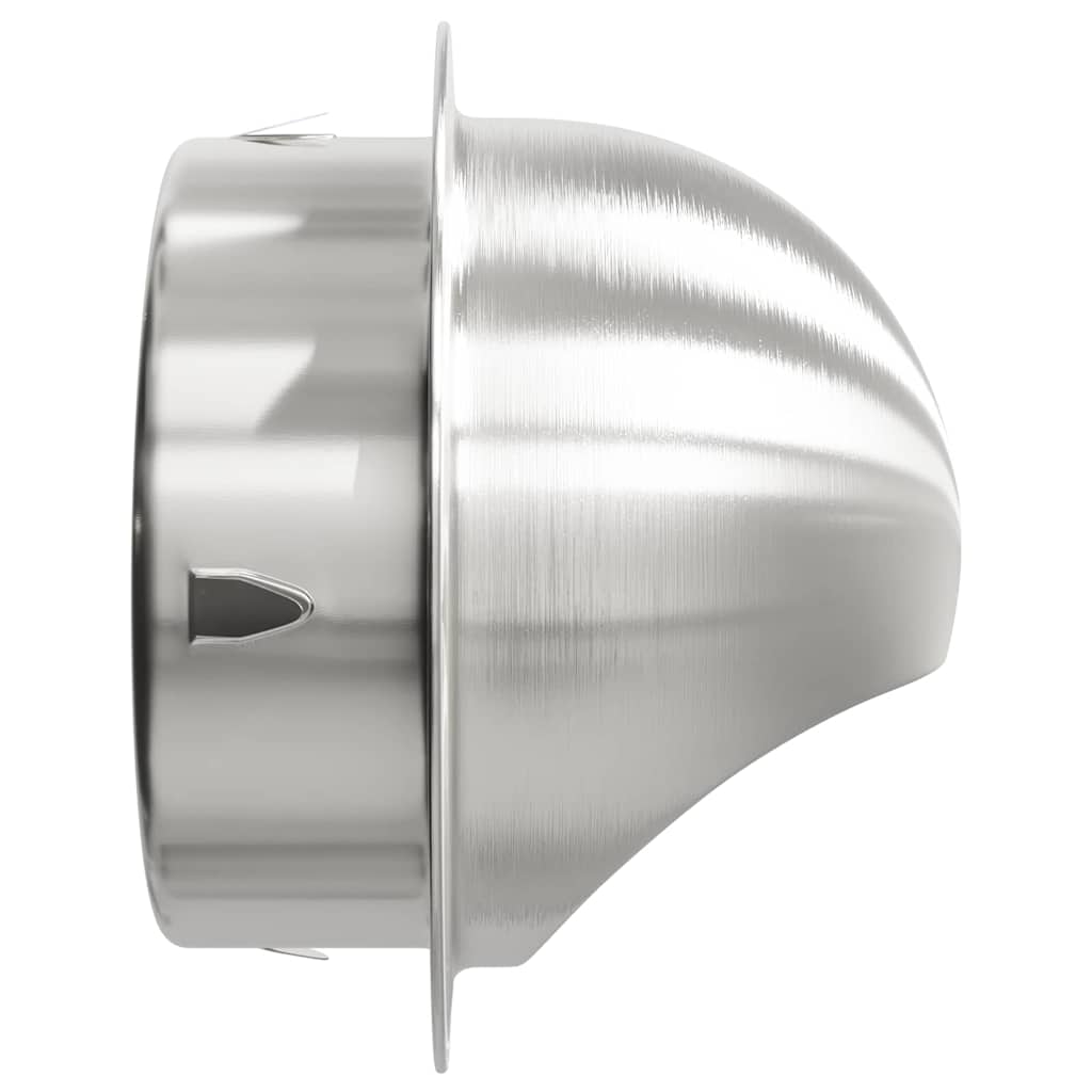 Air Vent Covers 2 pcs Silver 150 mm Stainless Steel