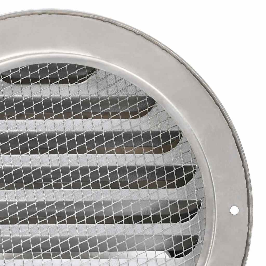 Air Vent Covers 8 pcs Silver 150 mm Stainless Steel