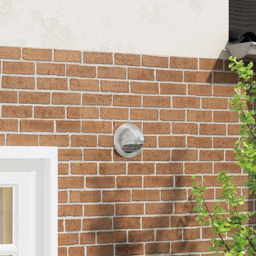 Air Vent Covers 8 pcs Silver 150 mm Stainless Steel