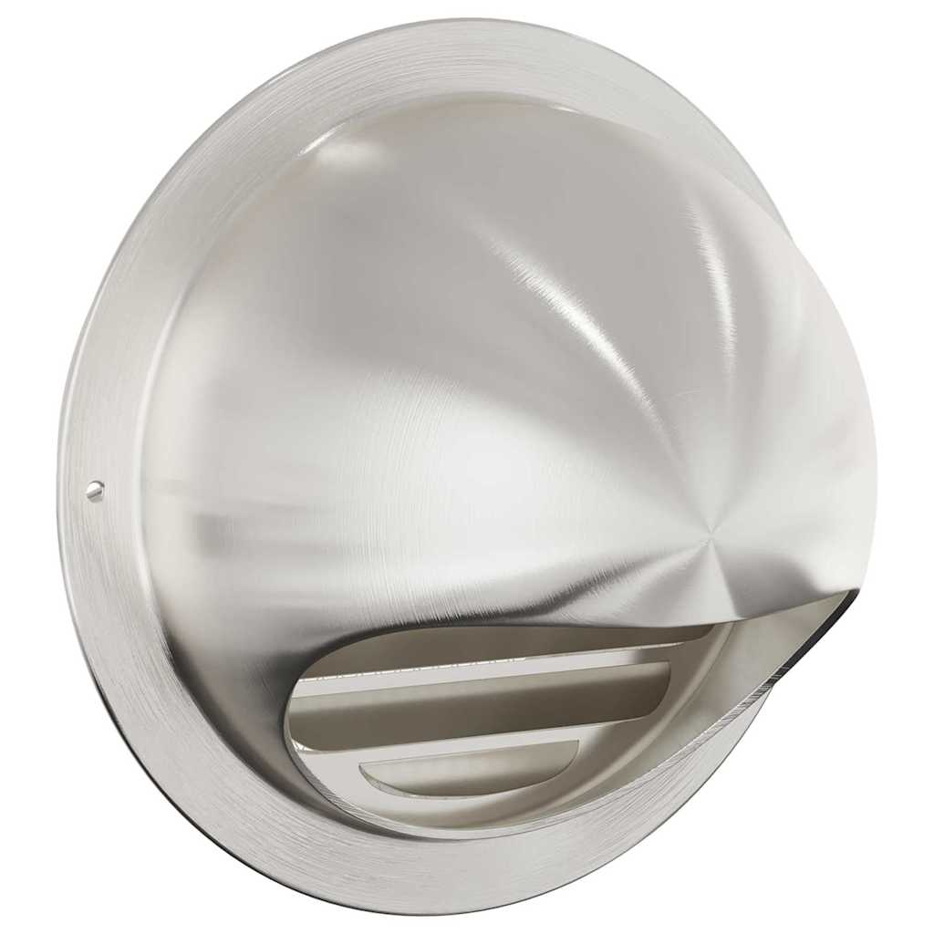Air Vent Covers 8 pcs Silver 150 mm Stainless Steel