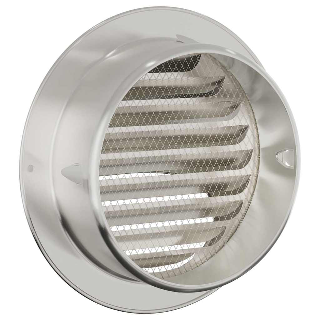 Air Vent Covers 8 pcs Silver 150 mm Stainless Steel