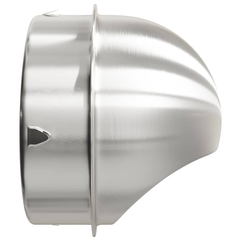 Air Vent Covers 2 pcs Silver 200 mm Stainless Steel