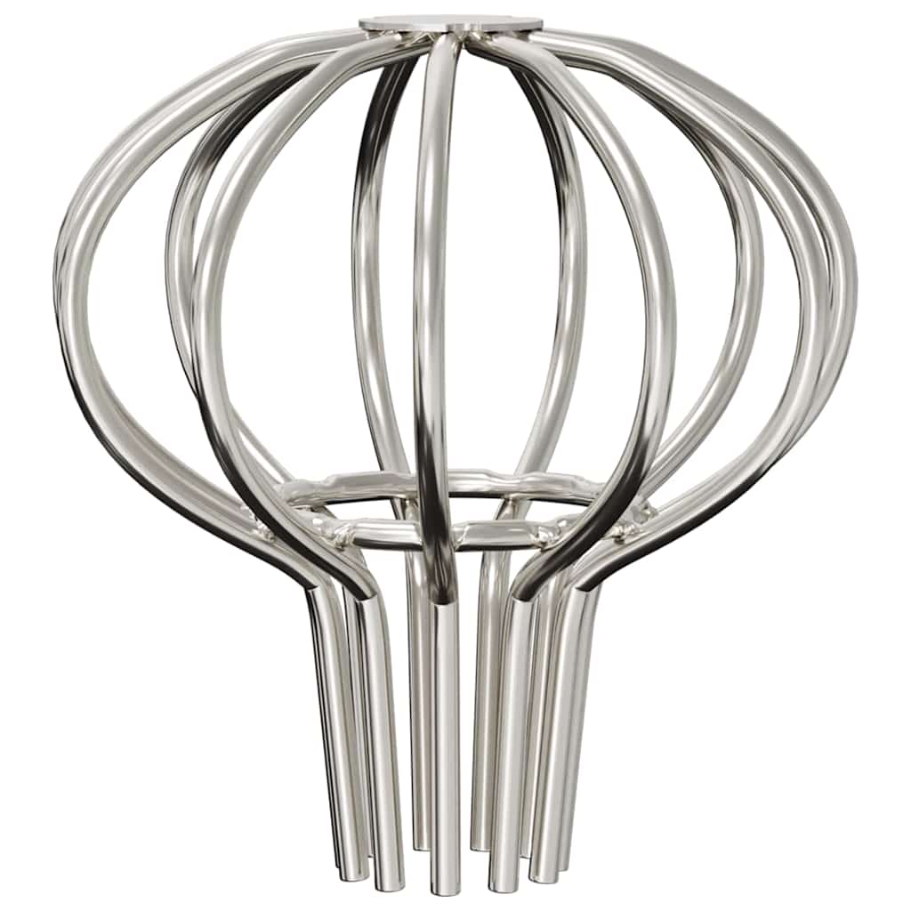 Gutter Leaf Guard 2 pcs Silver 50 mm Stainless Steel