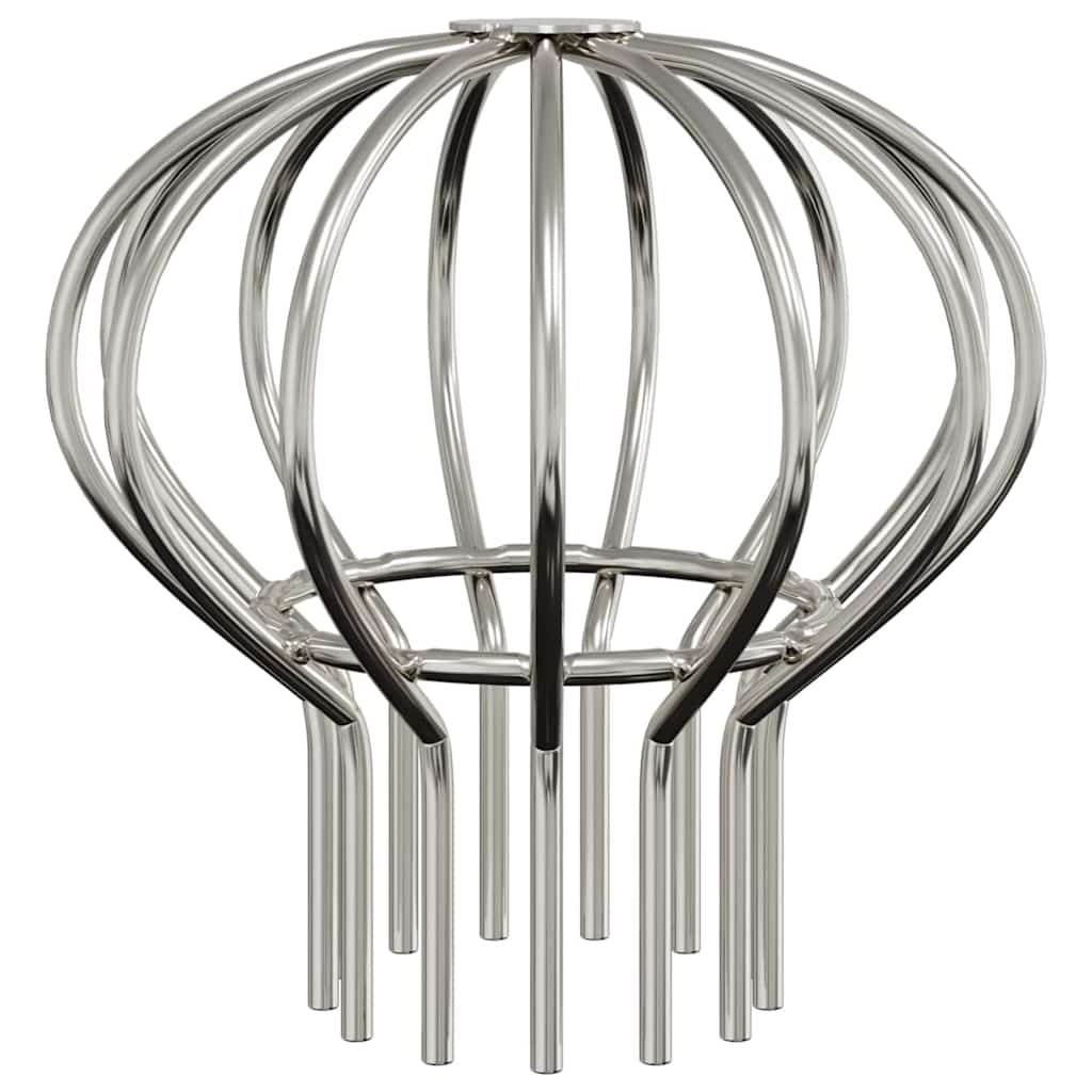 Gutter Leaf Guard 2 pcs Silver 75 mm Stainless Steel