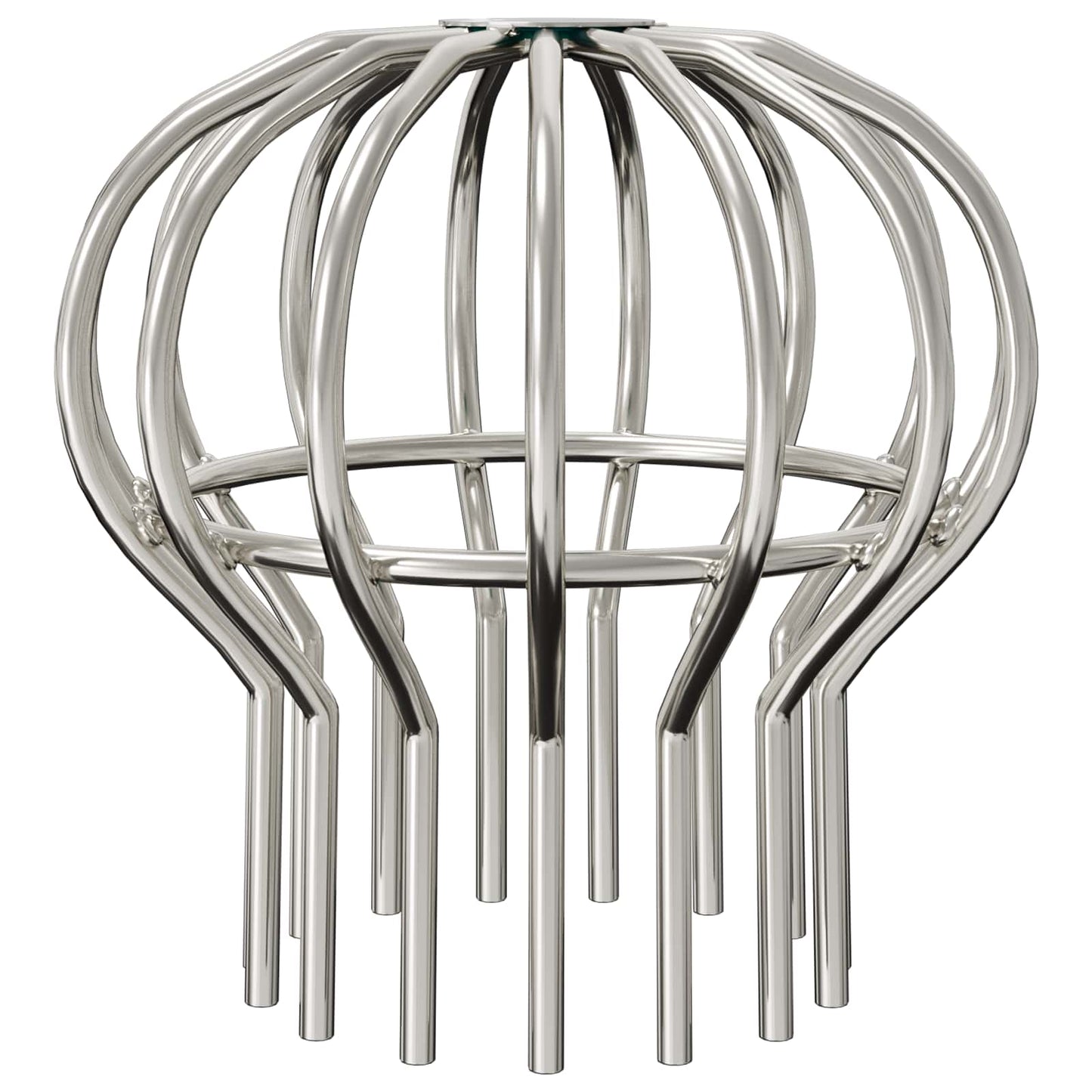 Gutter Leaf Guard 2 pcs Silver 110 mm Stainless Steel