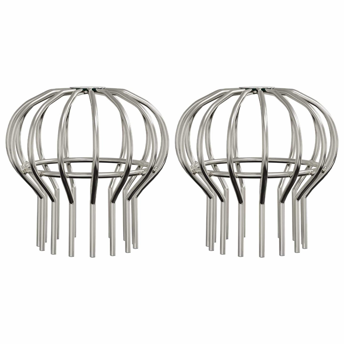 Gutter Leaf Guard 2 pcs Silver 110 mm Stainless Steel