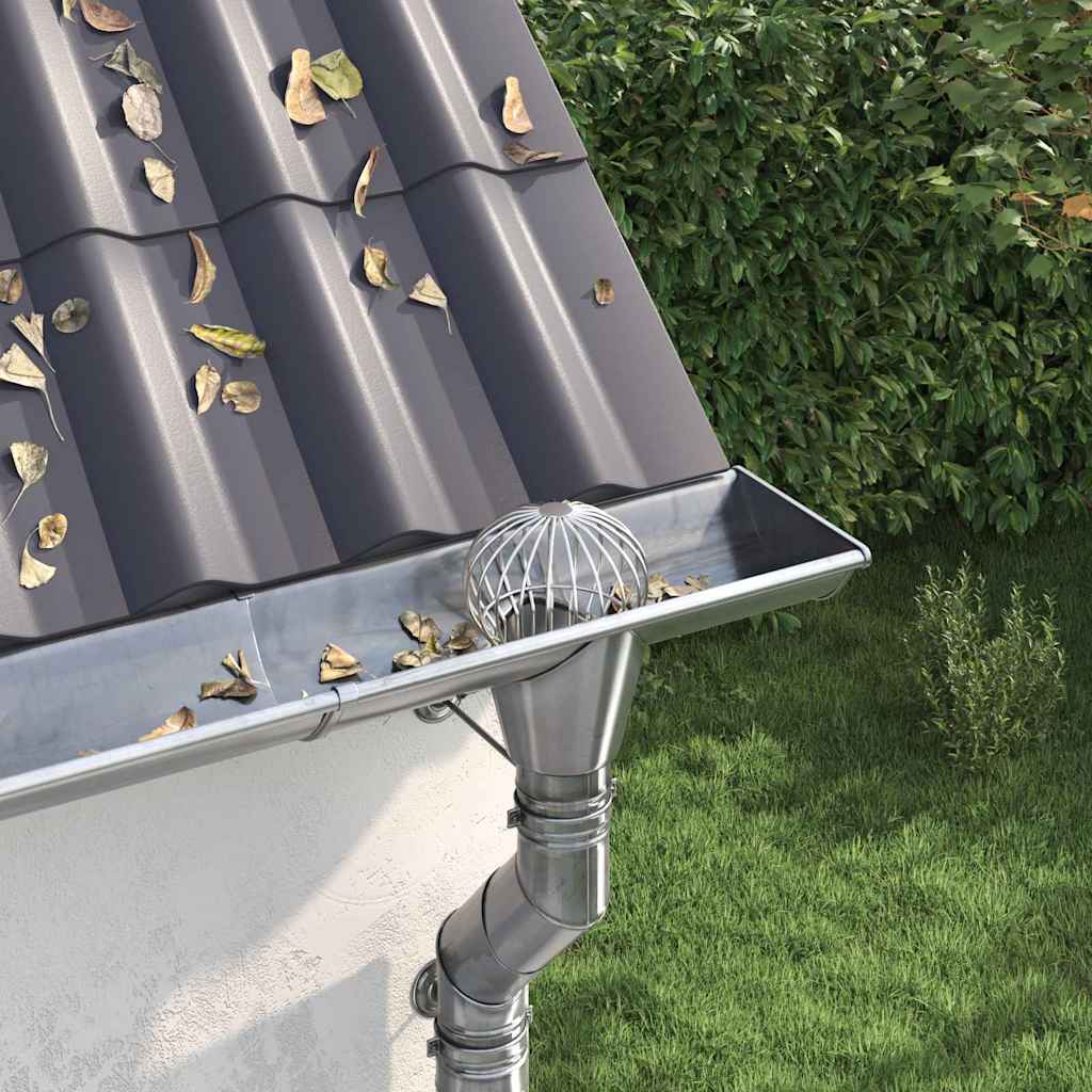 Gutter Leaf Guard 2 pcs Silver 160 mm Stainless Steel