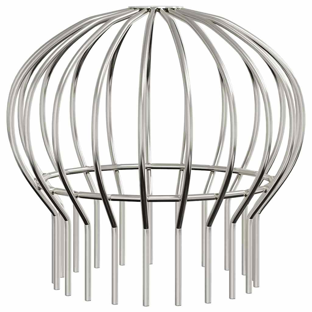 Gutter Leaf Guard 2 pcs Silver 160 mm Stainless Steel