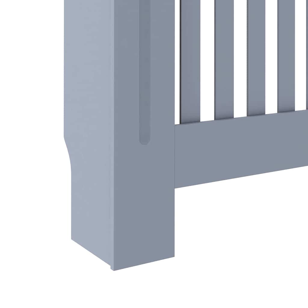 Radiator Cover 2 pcs Grey 152 x 19 x 81.5cm Engineered Wood