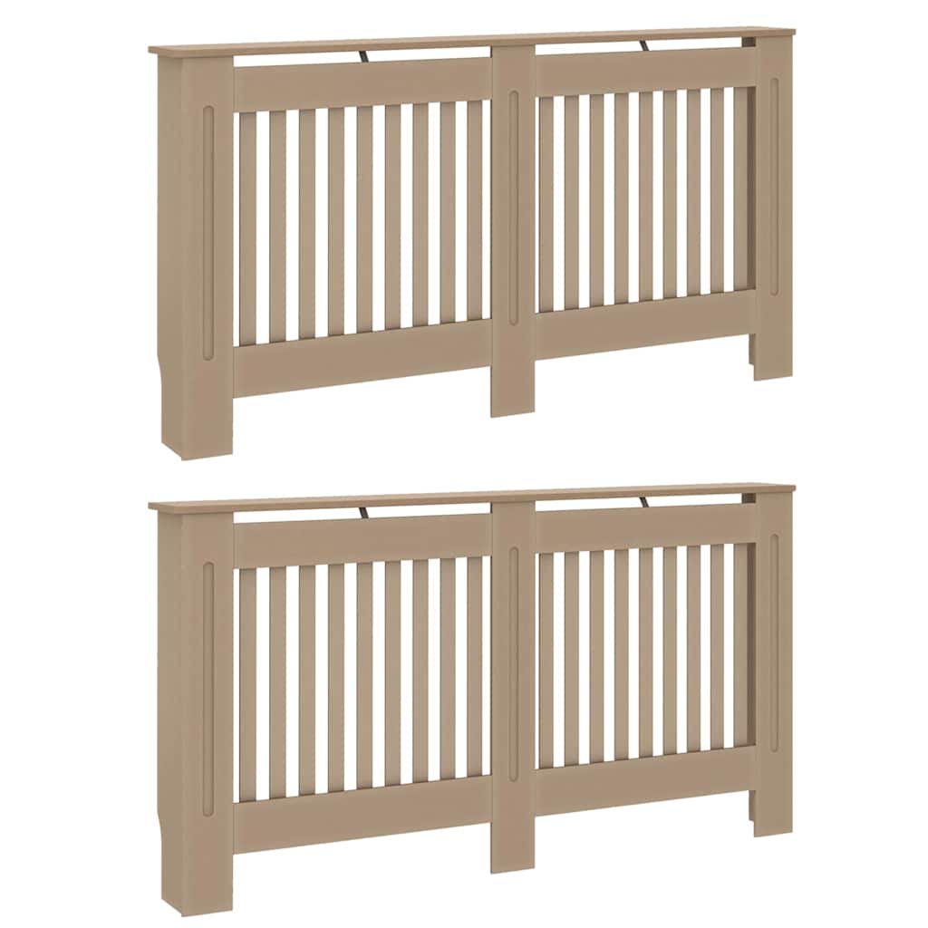 Radiator Cover 2 pcs Sonoma Oak 152 x 19 x 81.5cm