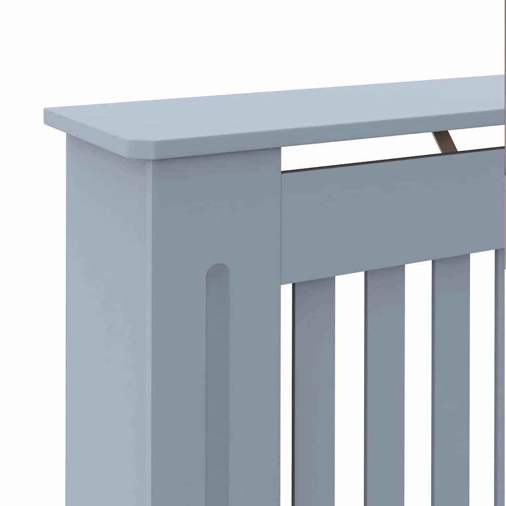 Radiator Cover 2 pcs Grey 172 x 19 x 81.5cm Engineered Wood