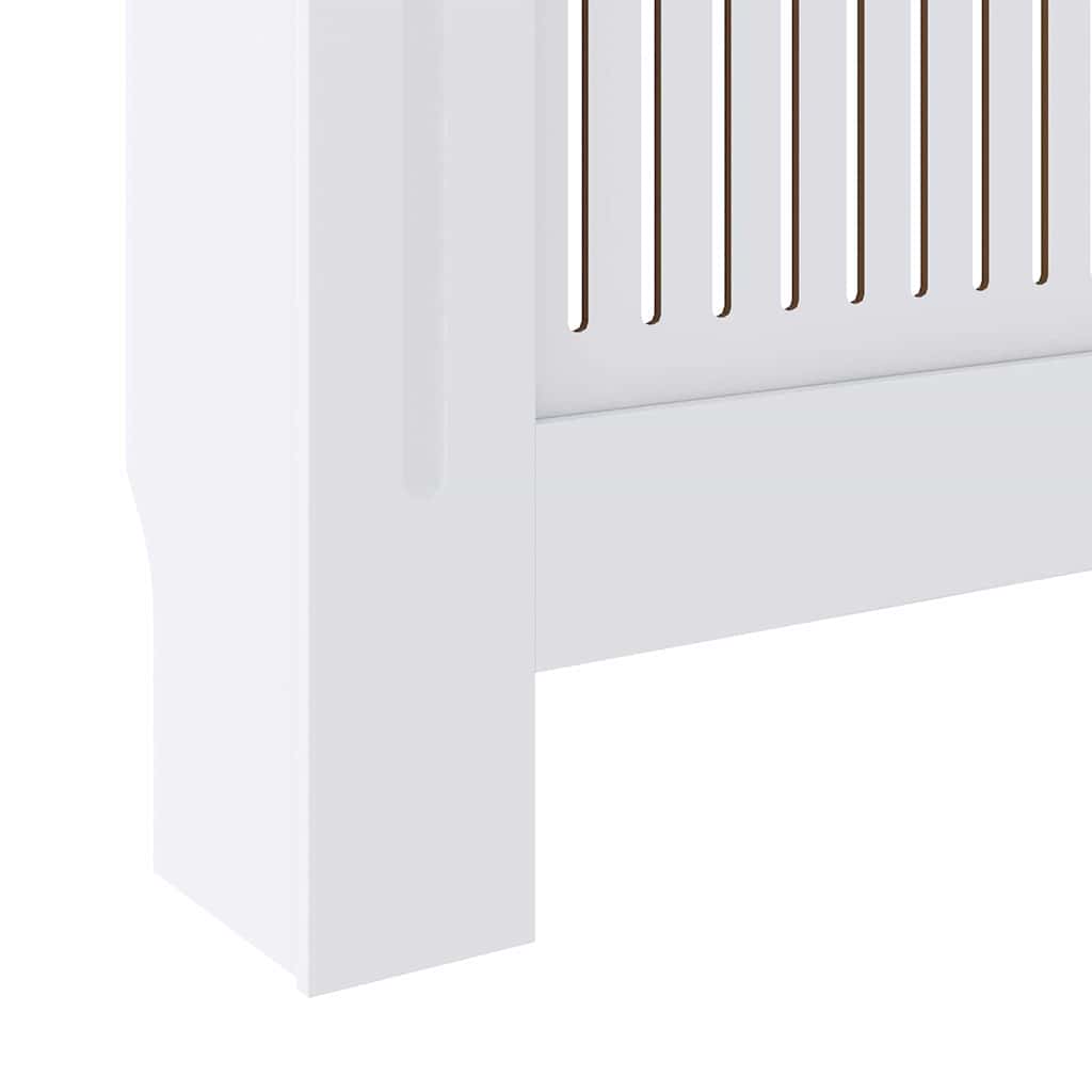 Radiator Cover 2 pcs White 205 x 20.5 x 81.5cm Engineered Wood