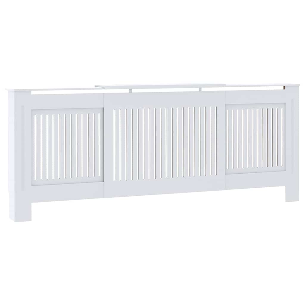 Radiator Cover 2 pcs White 205 x 20.5 x 81.5cm Engineered Wood