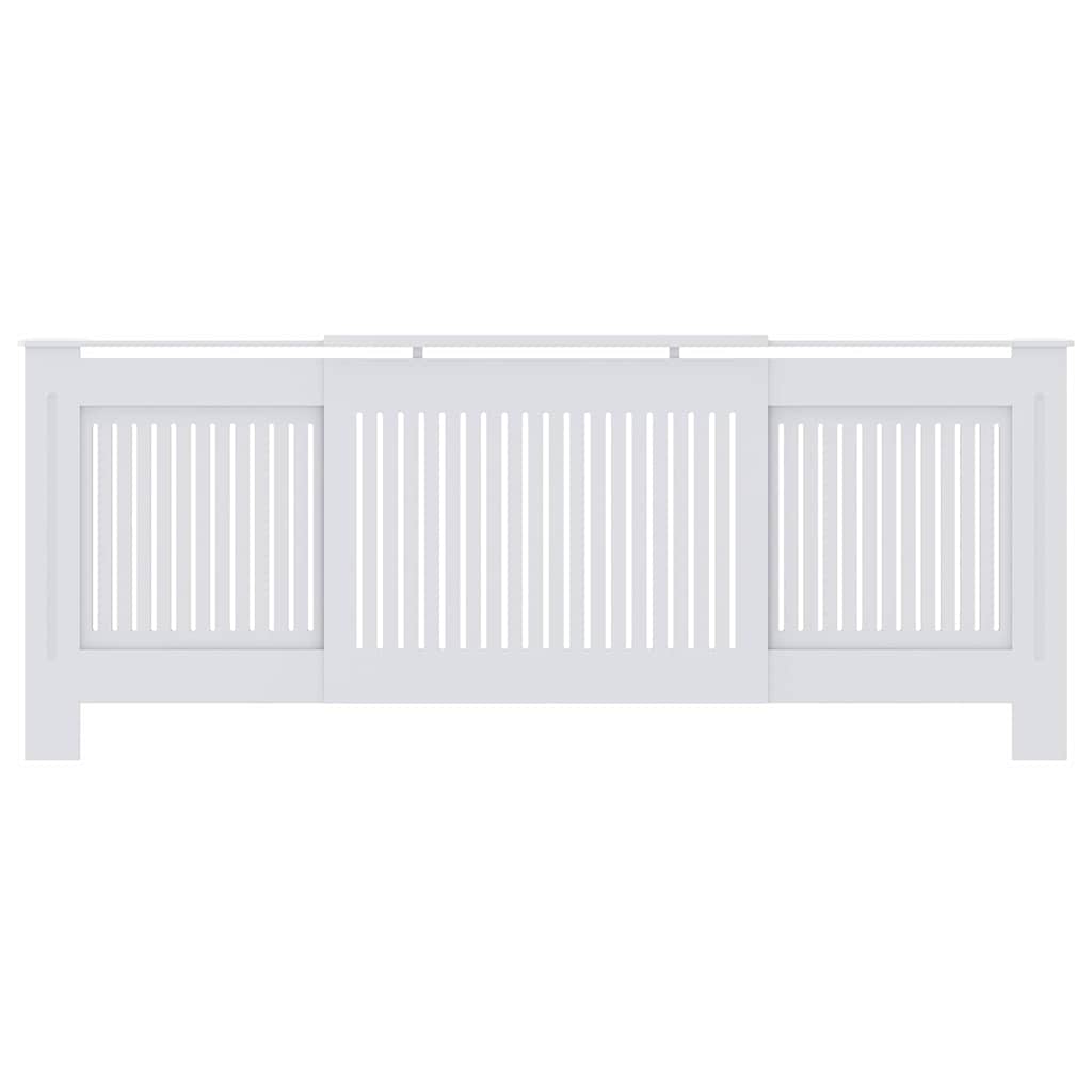 Radiator Cover 2 pcs White 205 x 20.5 x 81.5cm Engineered Wood