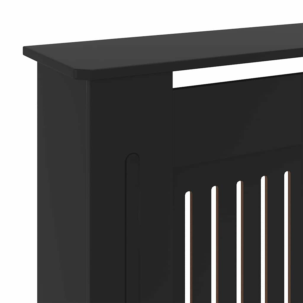 Radiator Cover 2 pcs Black 205 x 20.5 x 81.5cm Engineered Wood