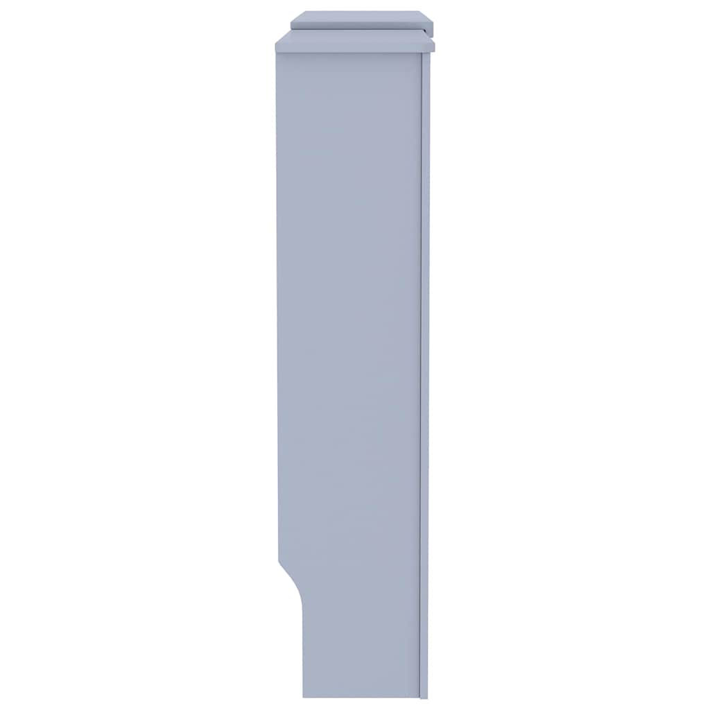 Radiator Cover 2 pcs Grey 205 x 20.5 x 81.5cm Engineered Wood