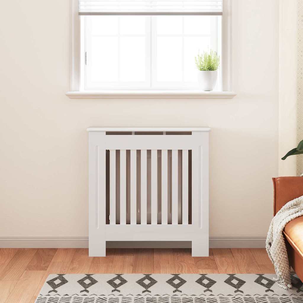 Radiator Cover 2 pcs White 78 x 19 x 81.5cm Engineered Wood