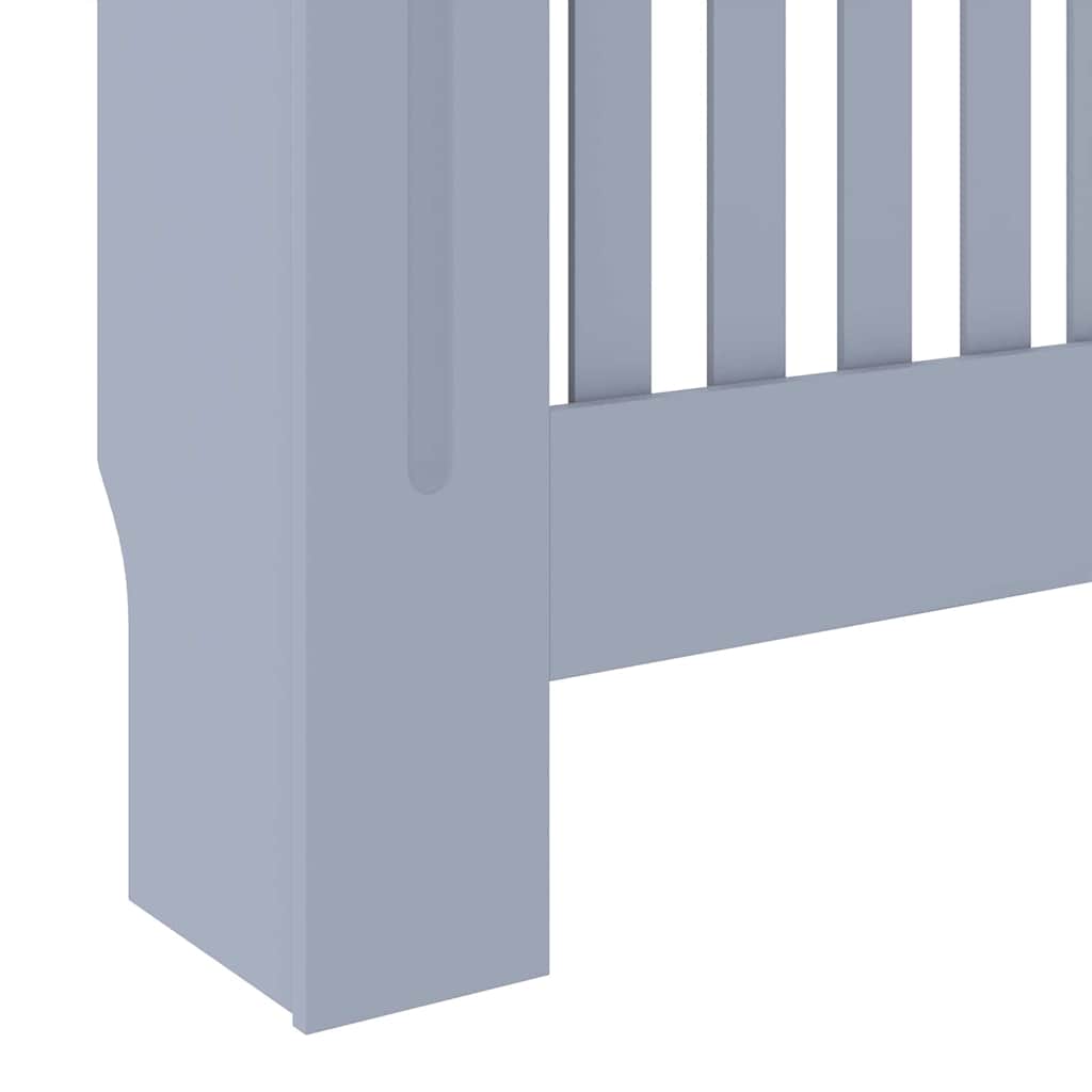 Radiator Cover Grey 78 x 19 x 81.5cm Engineered Wood