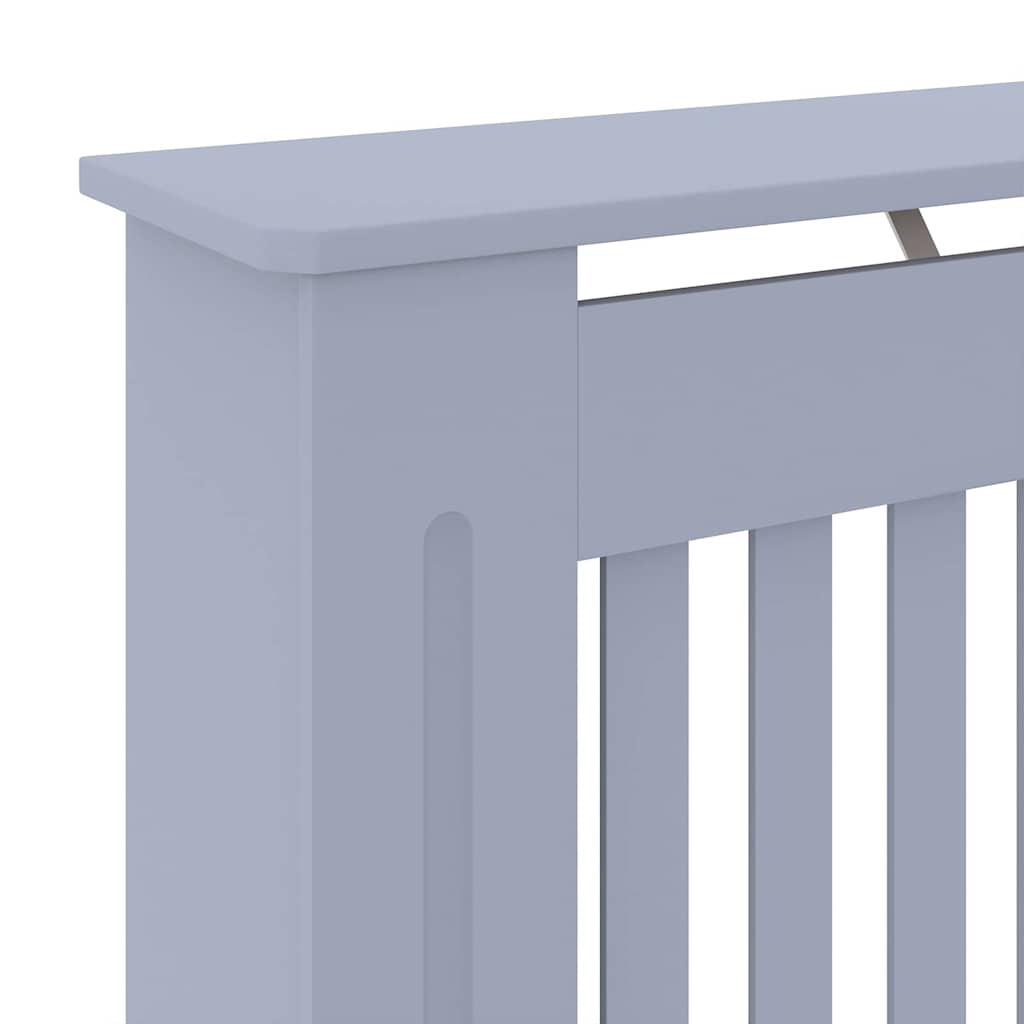 Radiator Cover Grey 78 x 19 x 81.5cm Engineered Wood
