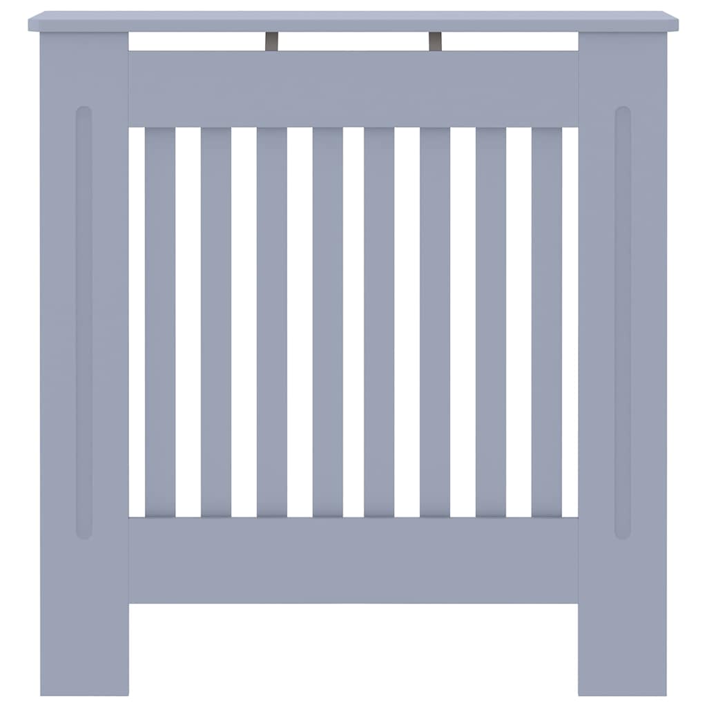 Radiator Cover Grey 78 x 19 x 81.5cm Engineered Wood