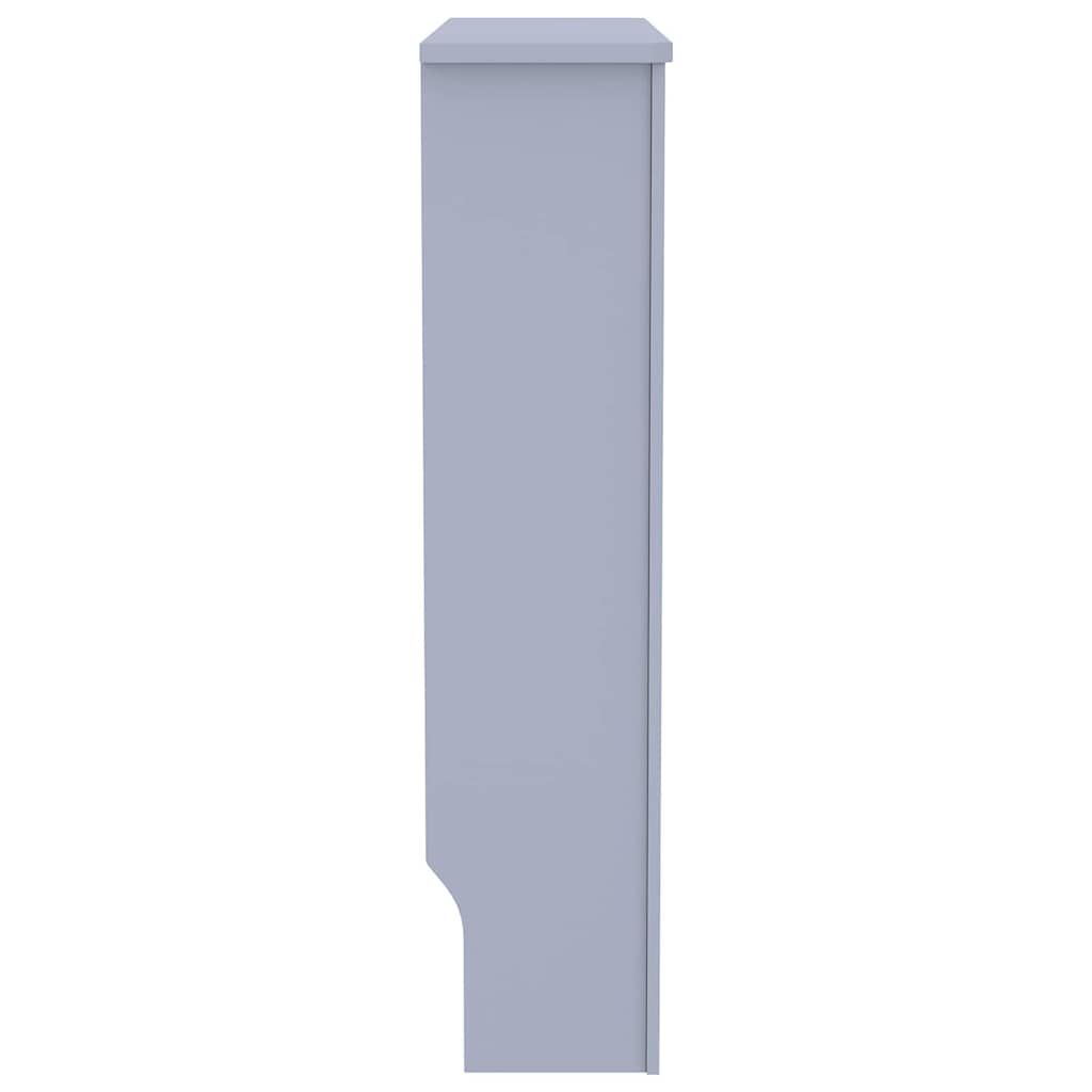 Radiator Cover Grey 78 x 19 x 81.5cm Engineered Wood