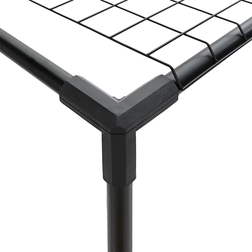 3-Tier Plant Stand Black 100 x 32 x 102 cm Steel