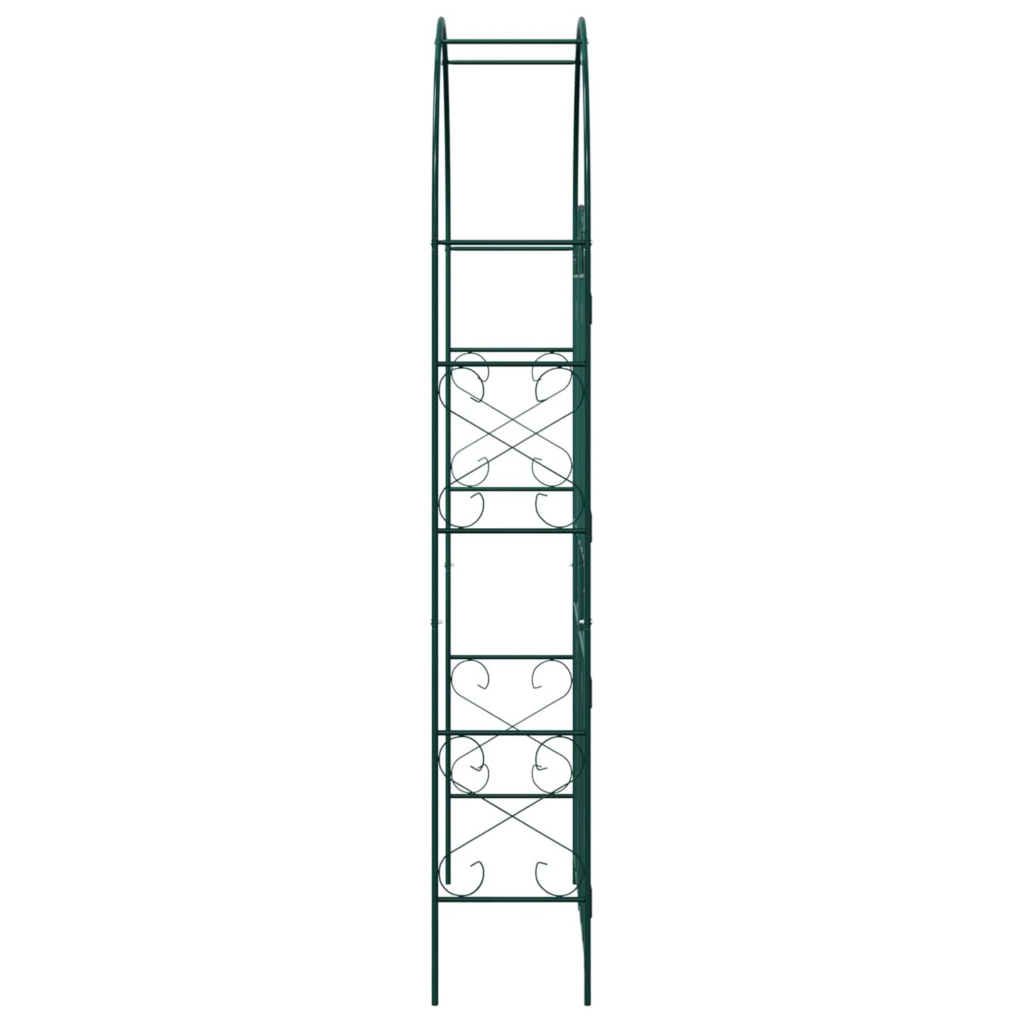 Garden Arch Plain Green 115 x 37 x 226 cm
