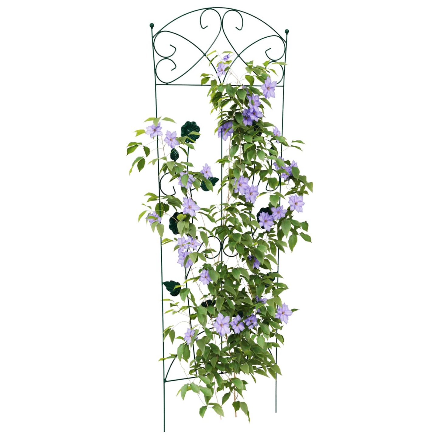 Garden Fence 3 pcs Green 110.5 x 42.5 cm Steel