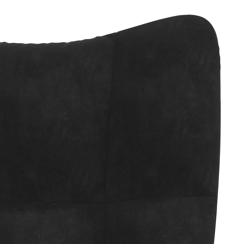Relaxing Chair Black Velvet