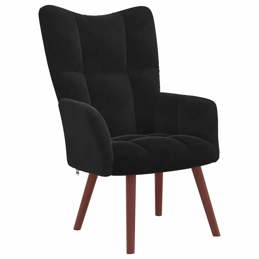 Relaxing Chair Black Velvet