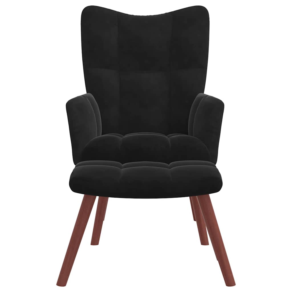 Relaxing Chair Black Velvet