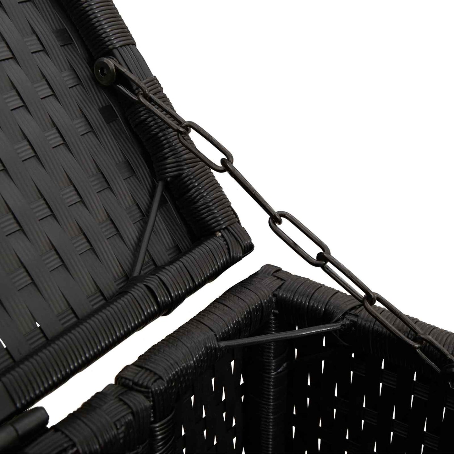 Box Garbage Bin Box 2 pcs Black 130 x 80 x 115 cm Polyethylene