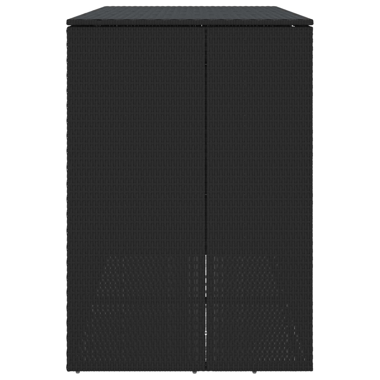 Box Garbage Bin Box 2 pcs Black 130 x 80 x 115 cm Polyethylene