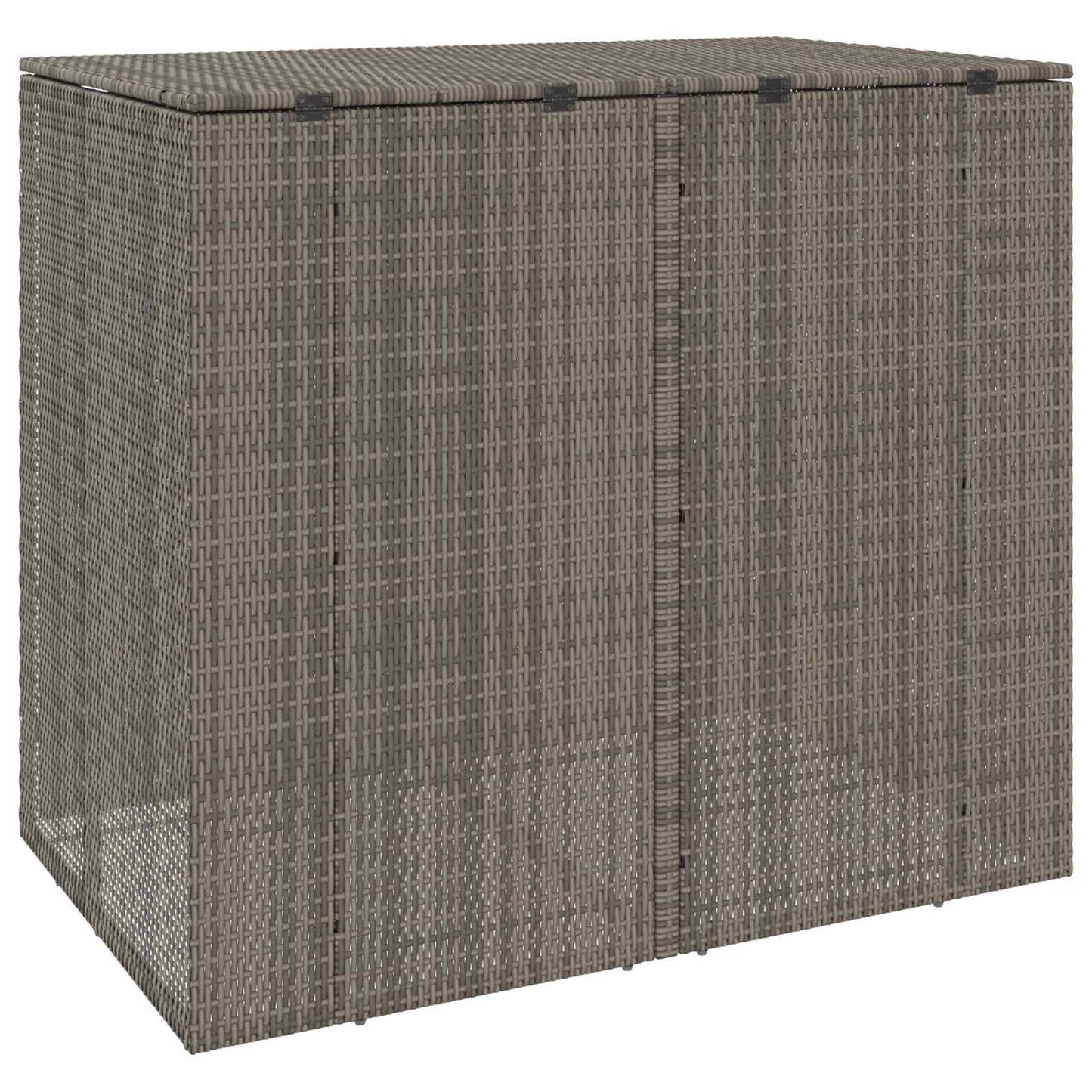 Box Garbage Bin Box 2 pcs Grey 130 x 80 x 115 cm Polyethylene