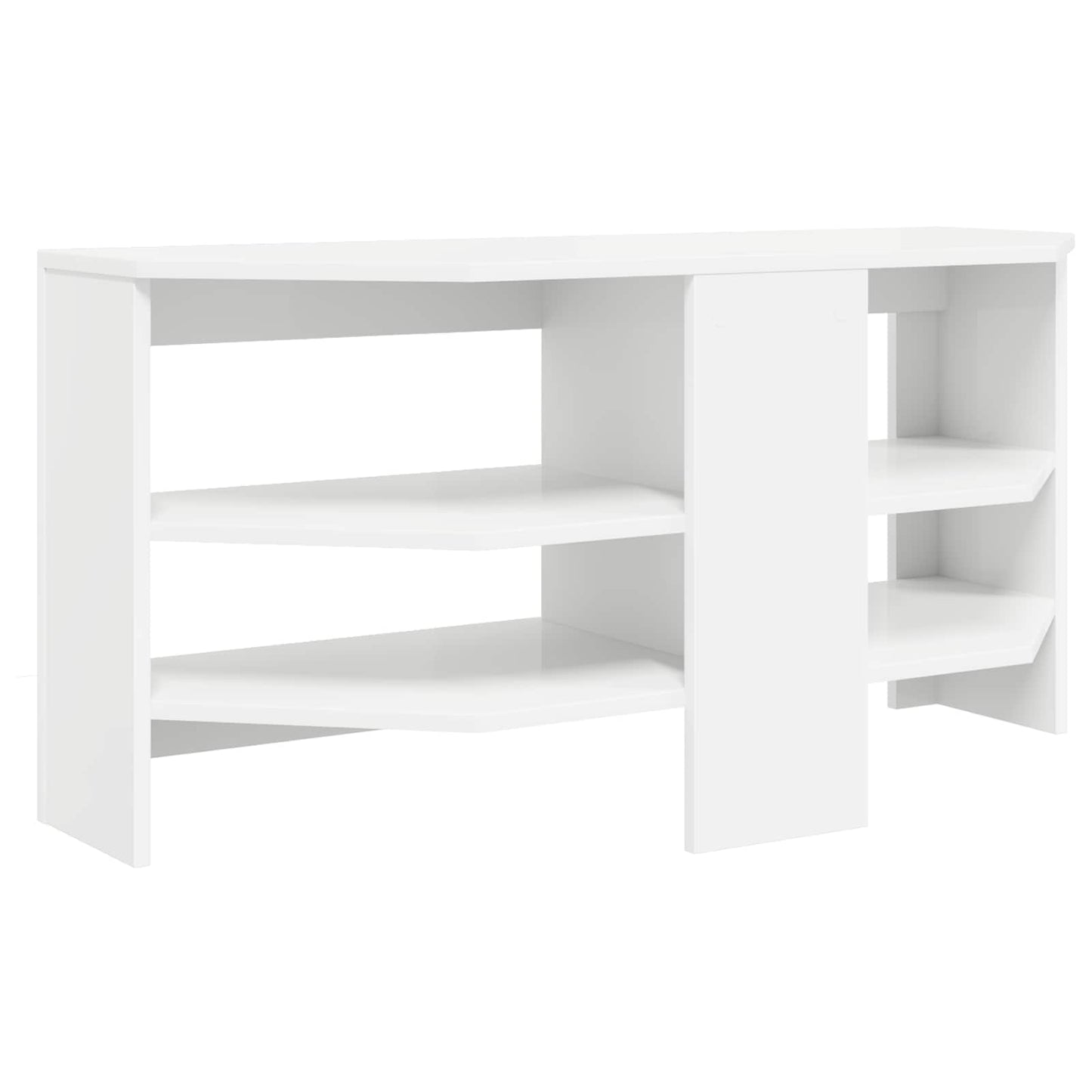 Corner TV Cabinet 102 x 40.5 x 45 cm White Engineered Wood