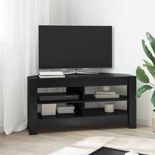 Corner TV Cabinet 102 x 40.5 x 45 cm Black Engineered Wood