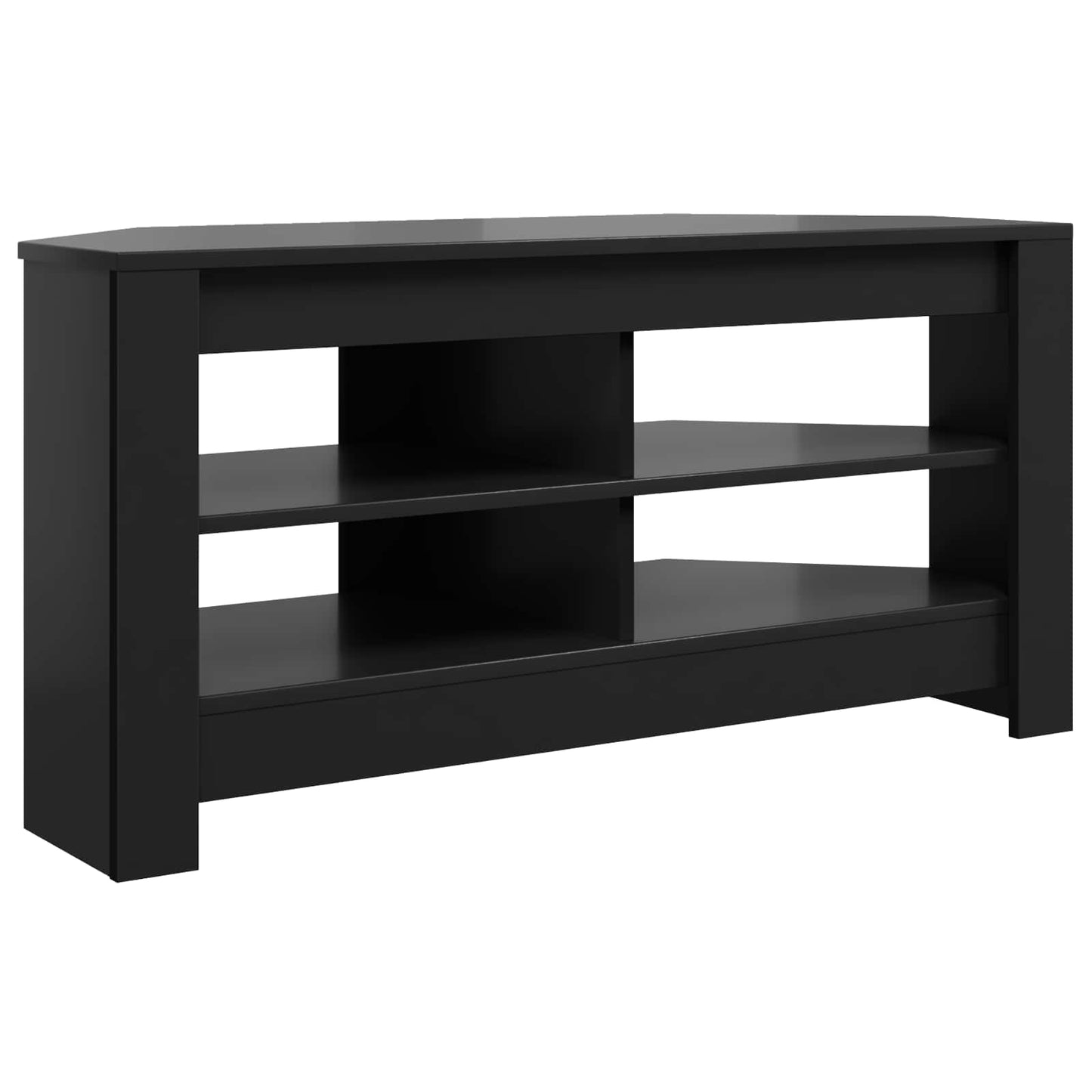 Corner TV Cabinet 102 x 40.5 x 45 cm Black Engineered Wood