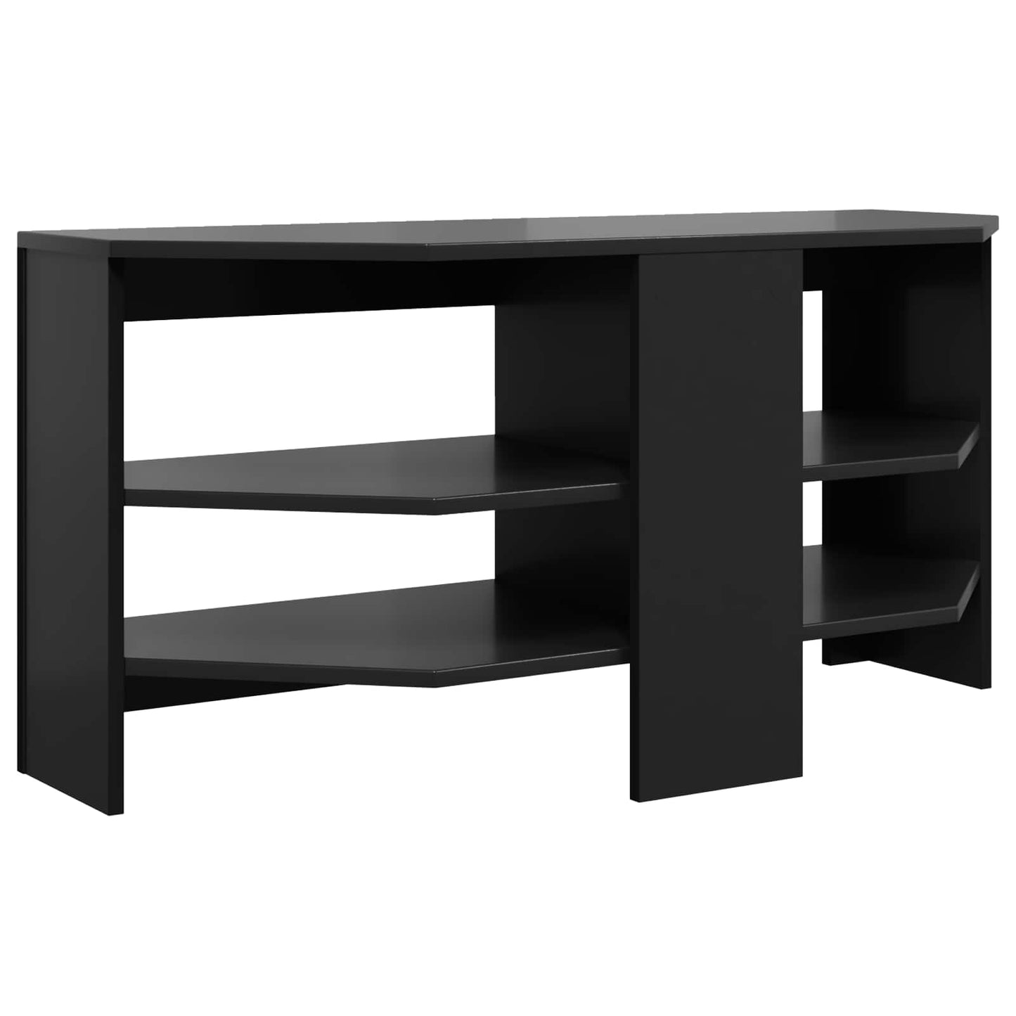 Corner TV Cabinet 102 x 40.5 x 45 cm Black Engineered Wood