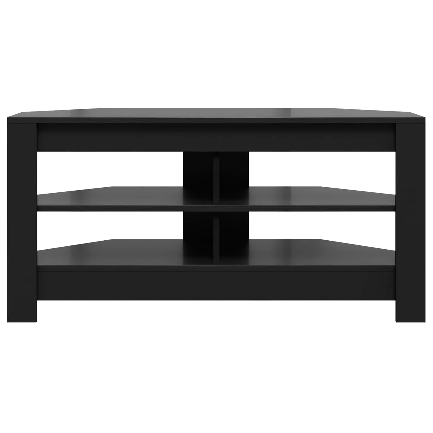 Corner TV Cabinet 102 x 40.5 x 45 cm Black Engineered Wood
