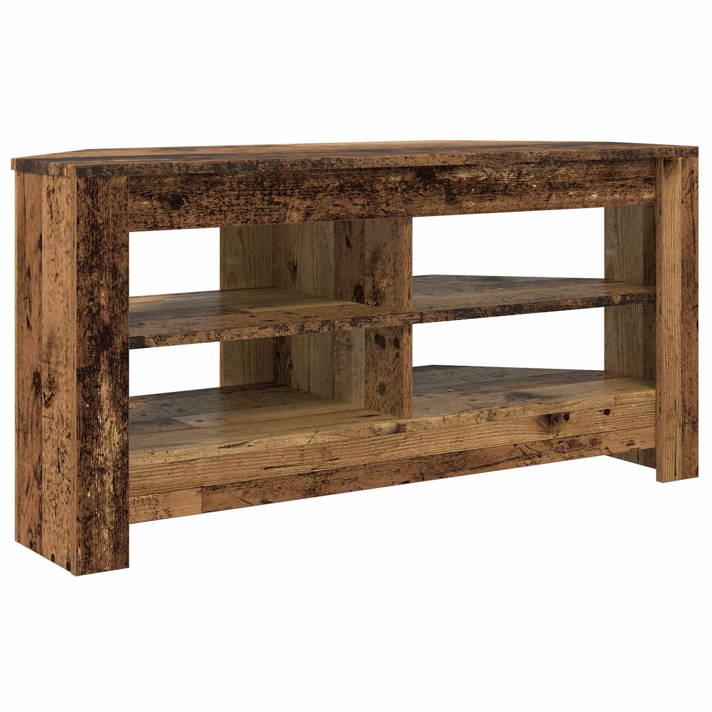 Corner TV Cabinet 102 x 40.5 x 45 cm Old Wood Engineered Wood