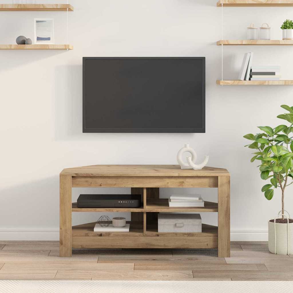 Corner TV Cabinet 102 x 40.5 x 45 cm Artisan Oak