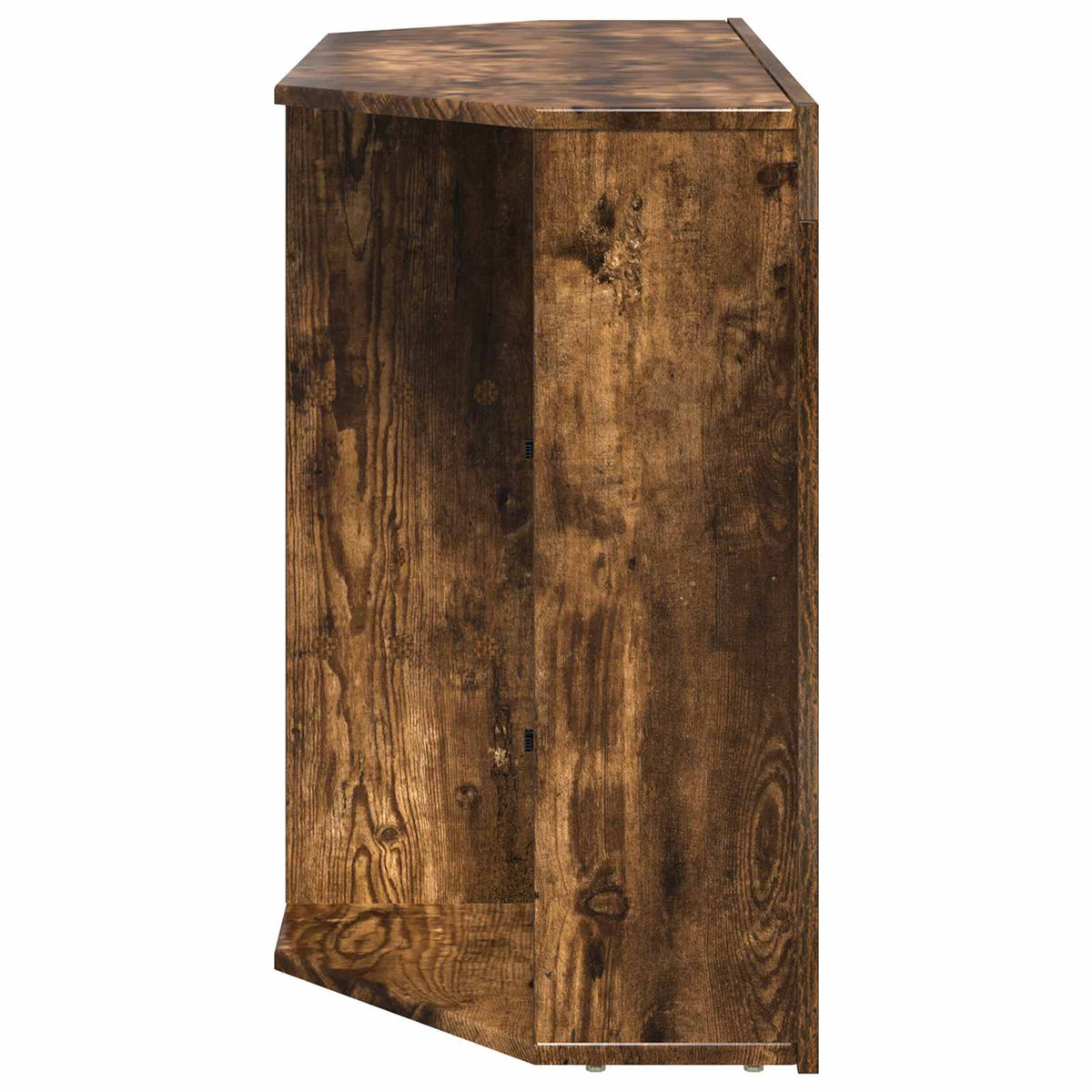 Corner LED TV Cabinet 100x40x68cm Smoked Oak Engineered Wood