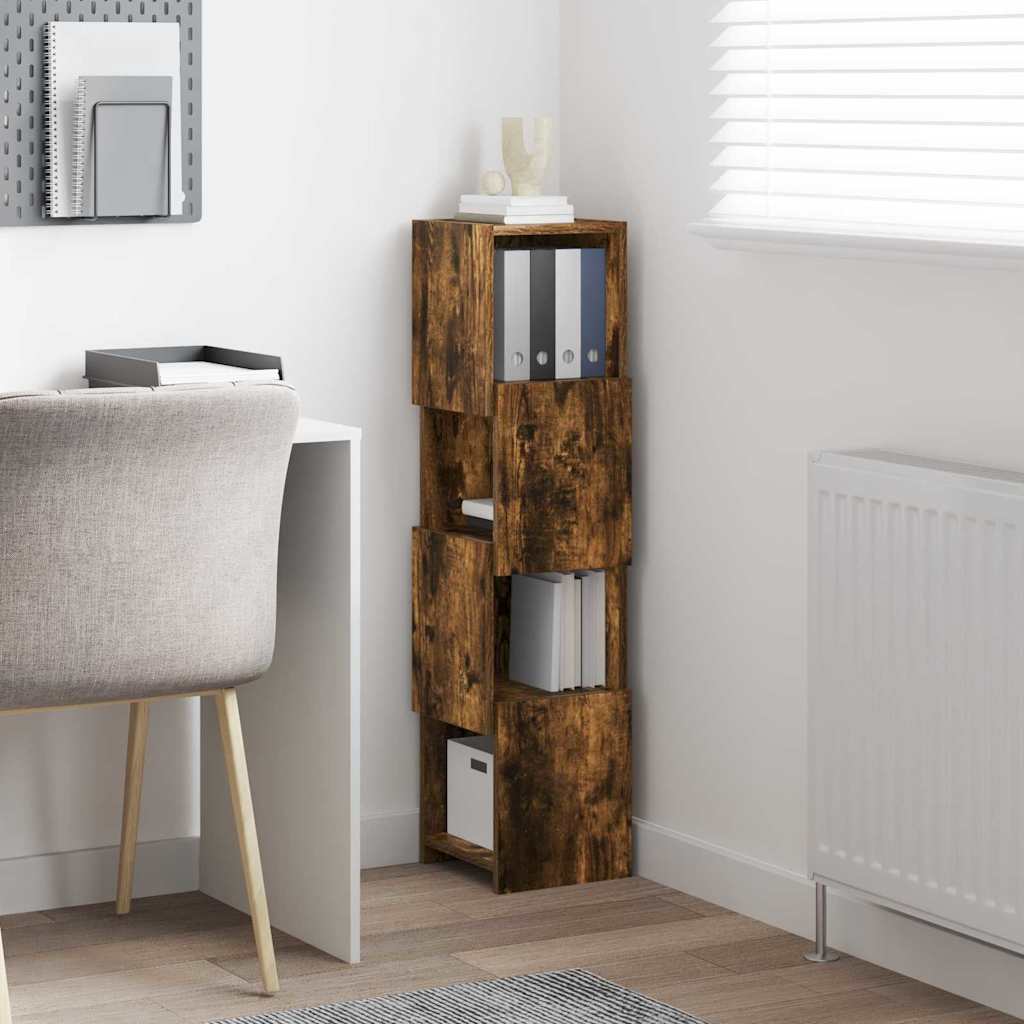 Corner Cabinet Smoked Oak 25.5x25x102cm Engineered Wood