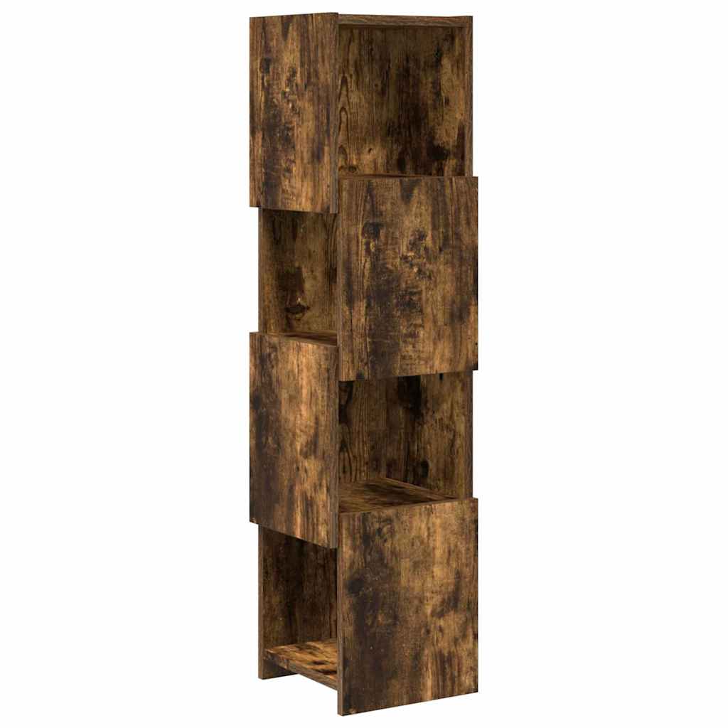 Corner Cabinet Smoked Oak 25.5x25x102cm Engineered Wood