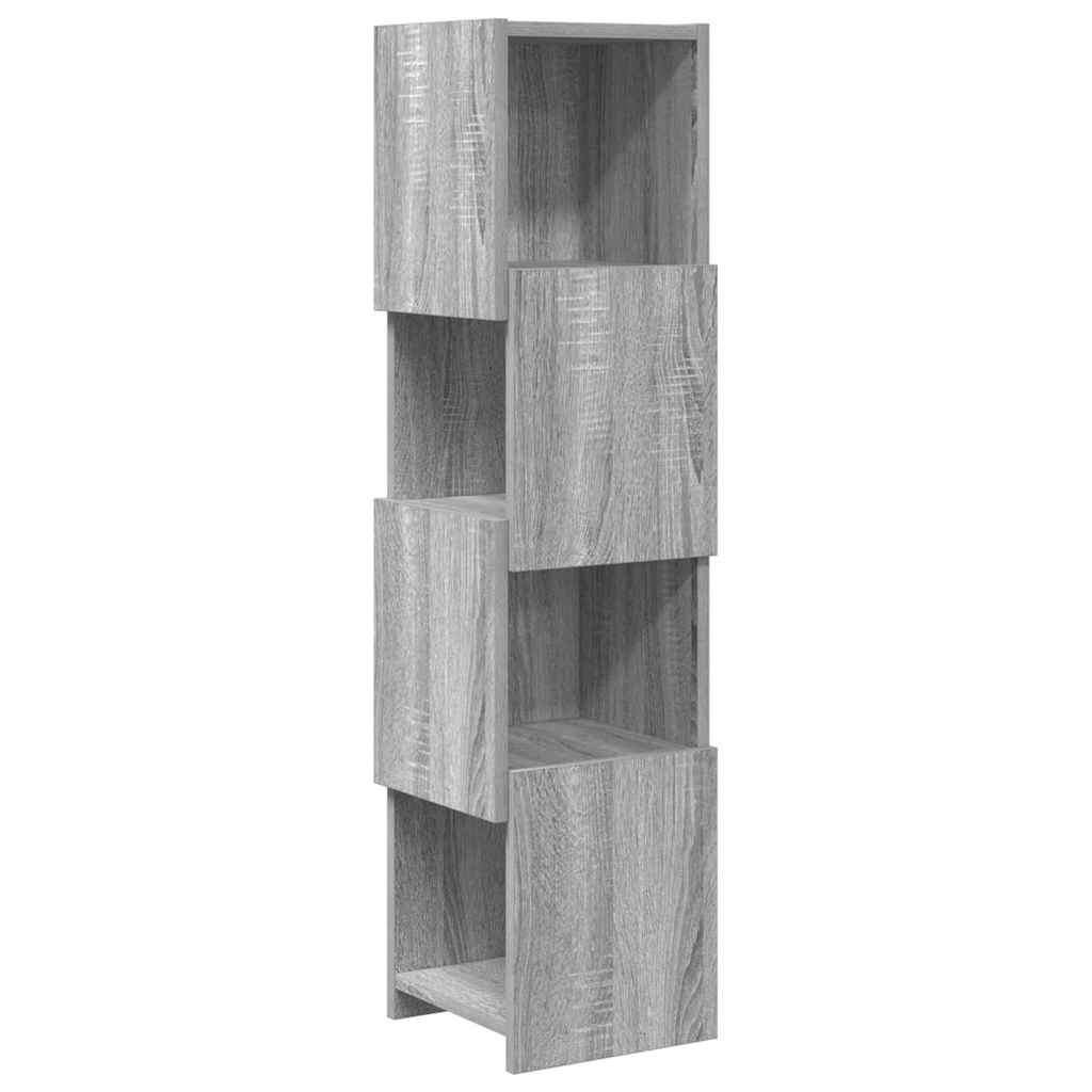 Corner Cabinet Grey Sonoma 25.5x25x102cm Engineered Wood