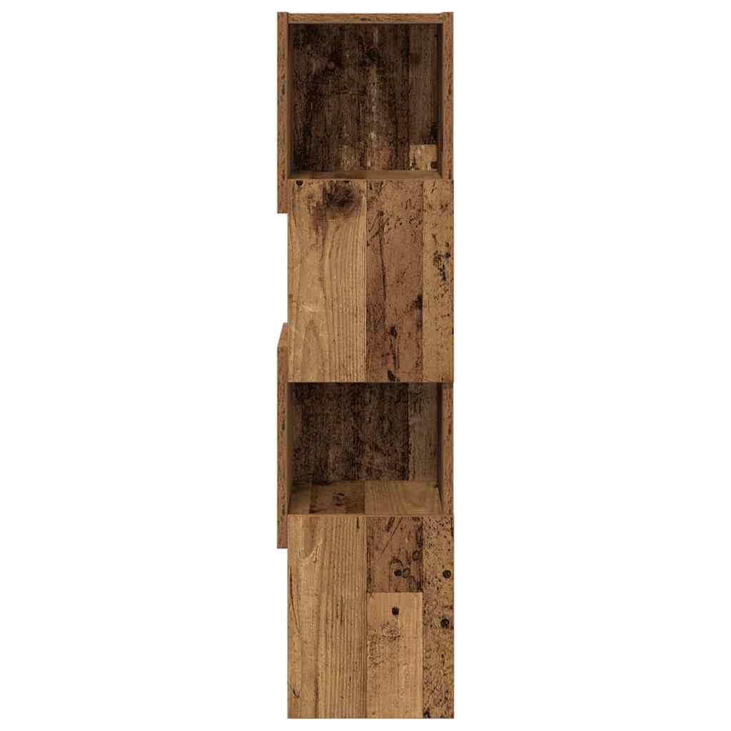 Corner Cabinet Old Wood 25.5x25x102cm Engineered Wood