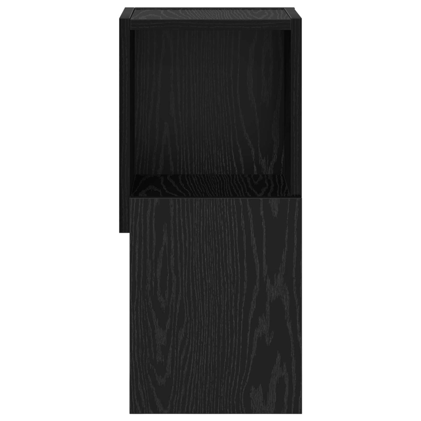 Corner Cabinet Black Oak 25.5x25x55cm Engineered Wood